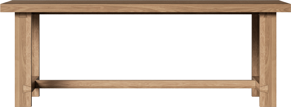 Стол RIVI Grand (model033) (дуб/натуральный (бесцветный)) (отд. стол-цы - массив дуба) 160x95x75